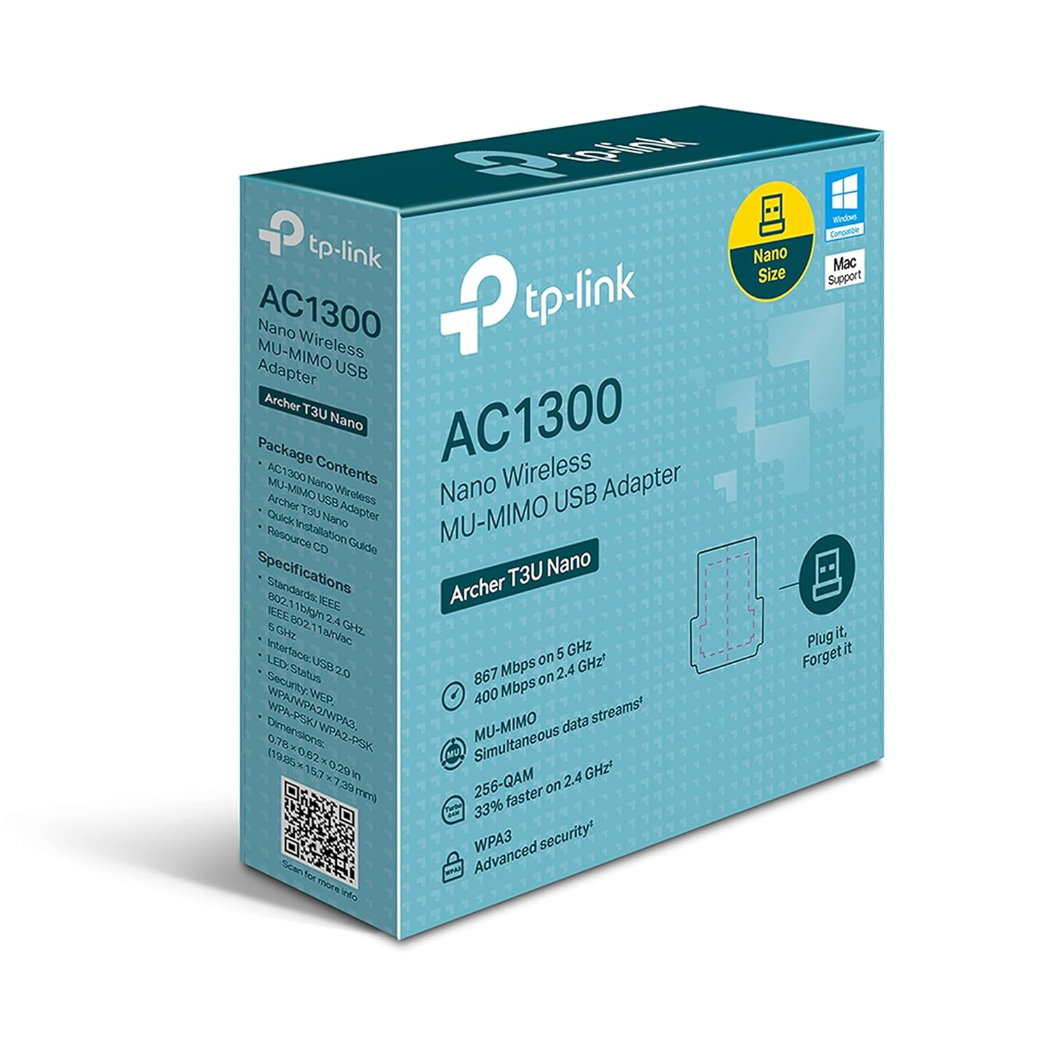 Archer T3U AC1300 Mini Wireless MU-MIMO USB Adapter_3